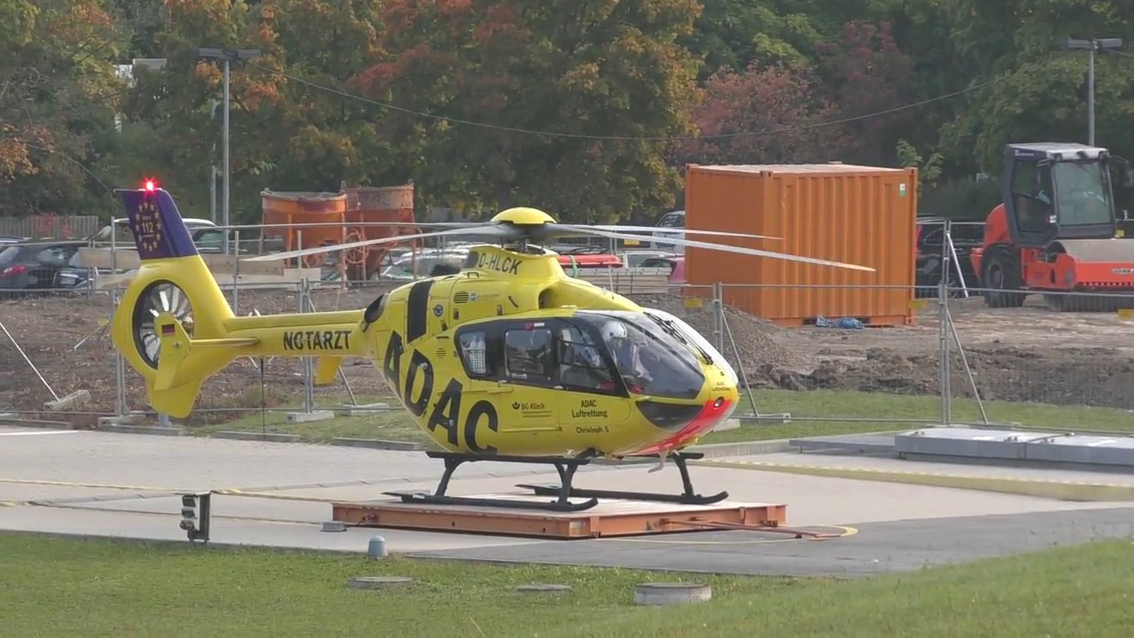 Christoph 5 startet an Unfallklinik - BGU Ludwigshafen