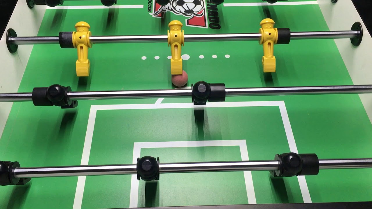 Foosball rollover pushkick
