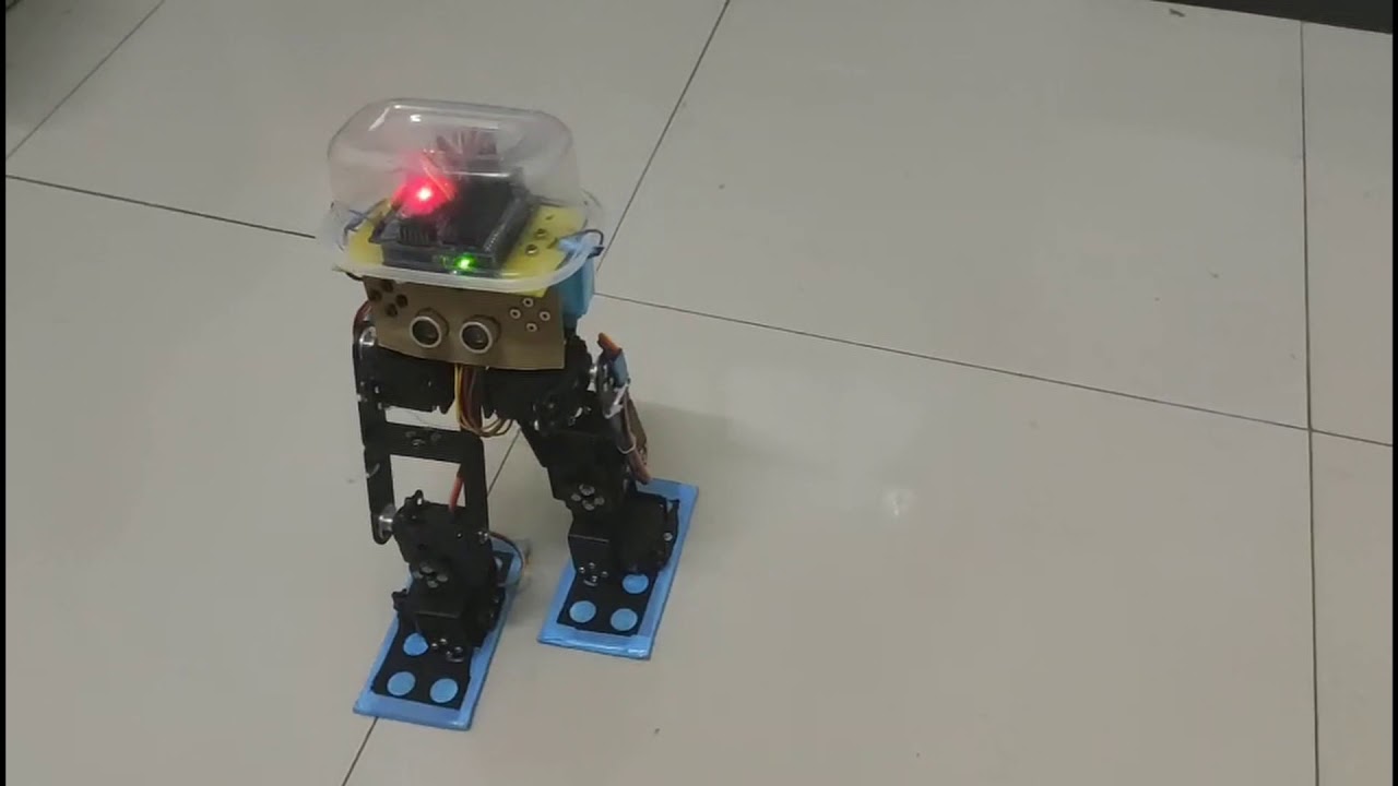 Arduino Biped Robot (Humanoid Robot) With Ultrasonic Sensor