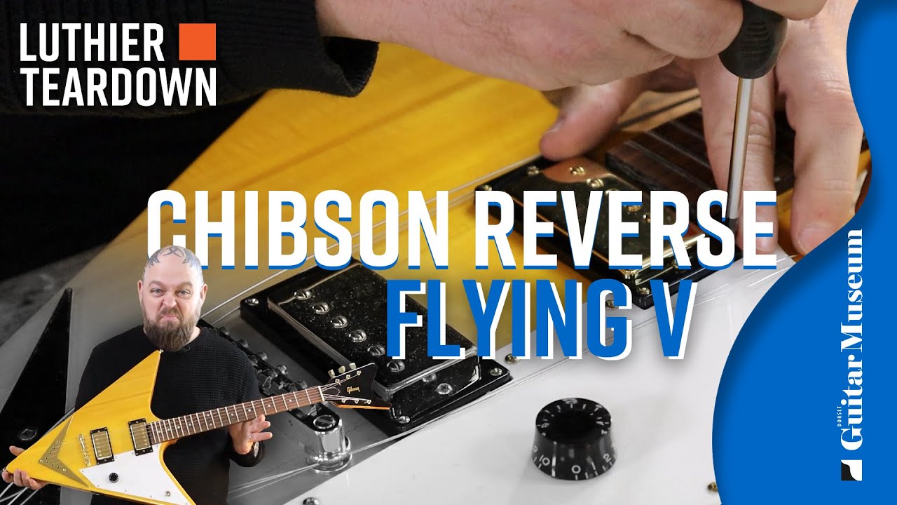 CHIBSON Must Try Harder!  Terrible FAKE Gibson Reverse Flying V | Luthier Teardown