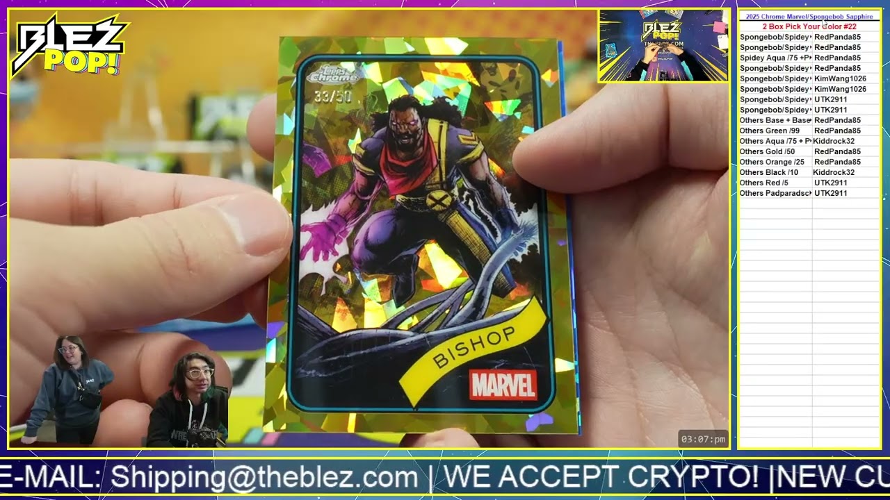 2025 TC Marvel Spongebob Sapphire 2 Box Mixer Pick Your Color #22