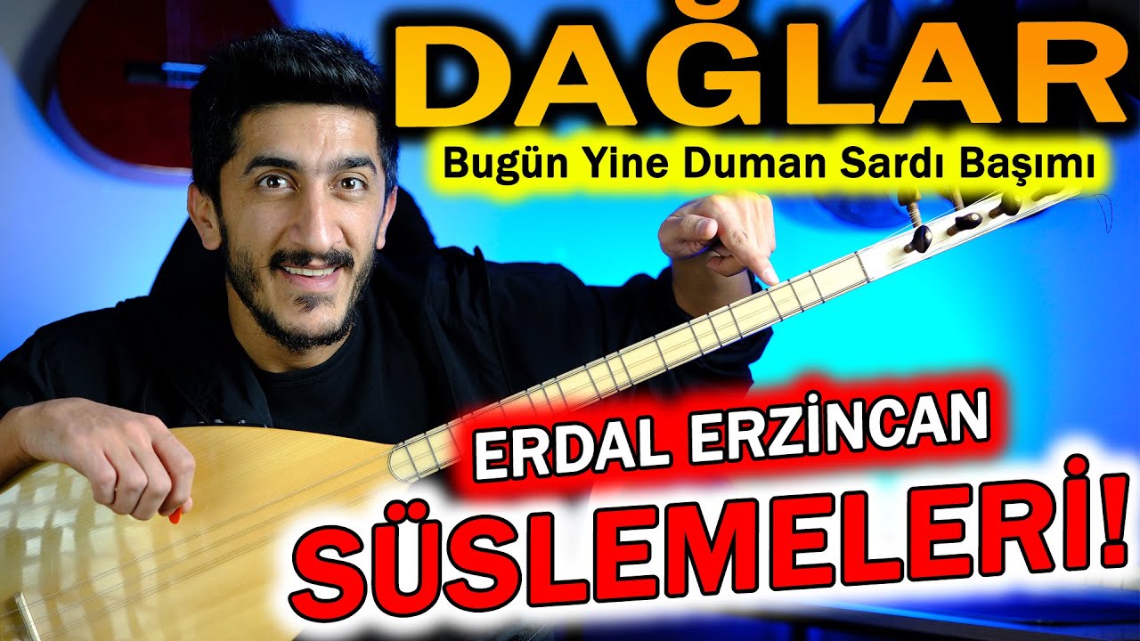DAĞLAR SOLFEJ SAZ NOTALARI | ERDAL ERZİNCAN Bugün Yine Duman Sardı Başımı Bağlama Solfej Dersi