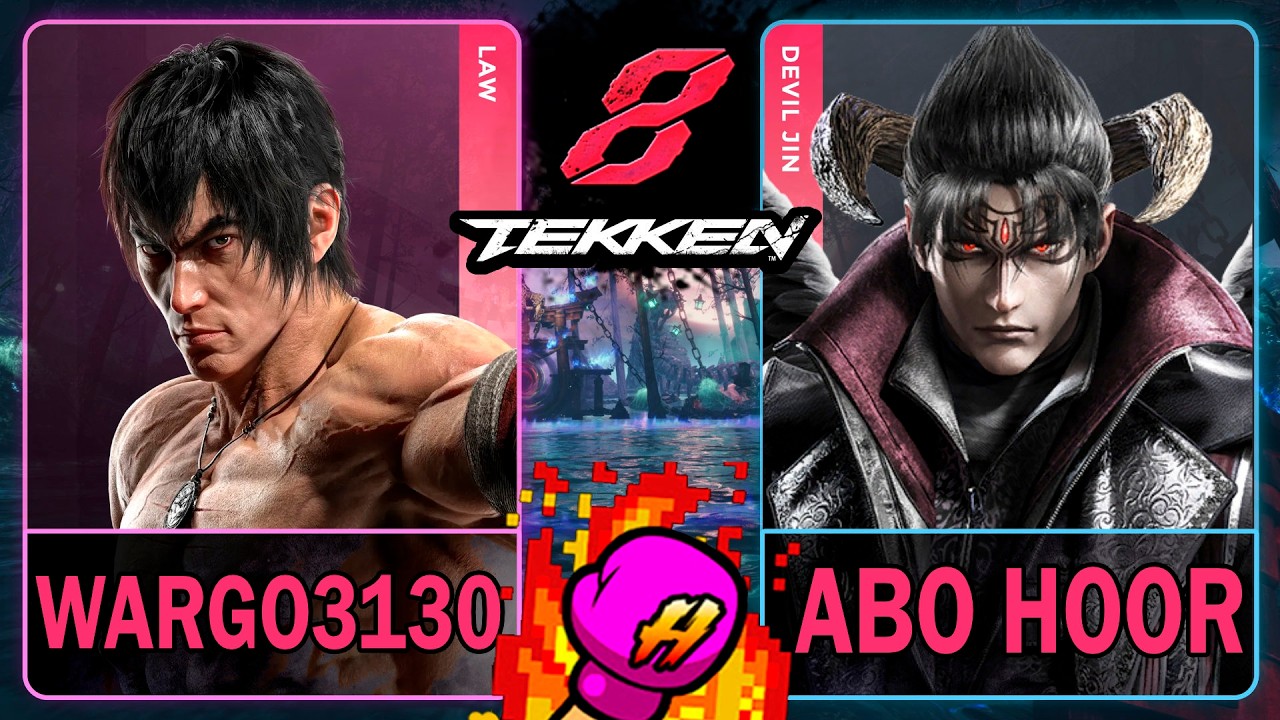 Tekken 8 Wargo3130 (LAW) VS Abo Hoor (DEVIL JIN)🥊 鉄拳8🥊4K 60ᶠᵖˢ🥊T8🥊TK8 #tekken