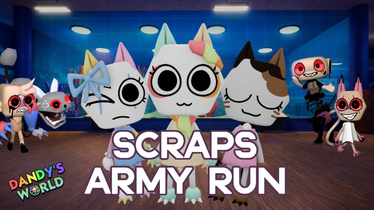 SCRAPS ARMY RUN DANDY'S WORLD FLOOR 20+