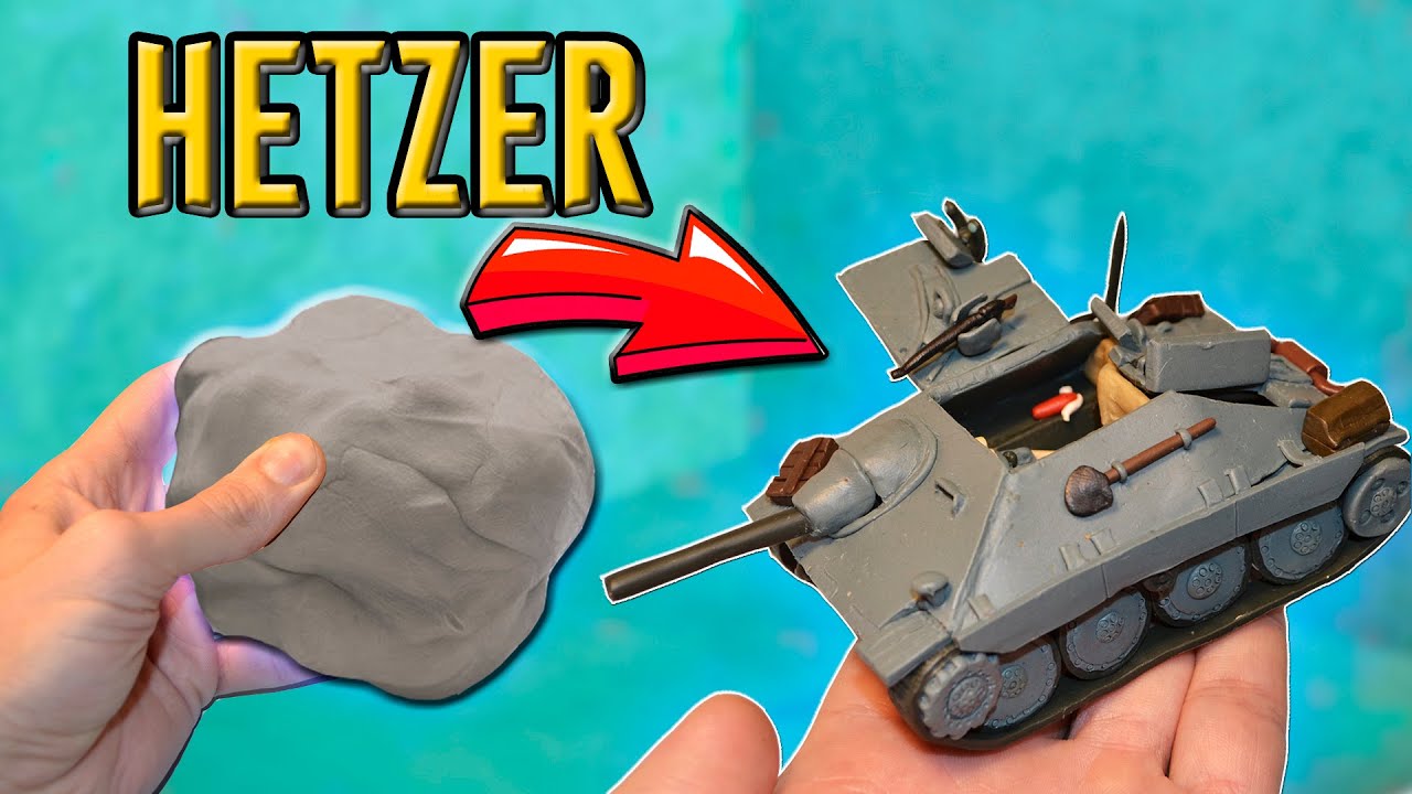 Hetzer- German tank hunter made out from CLAY.