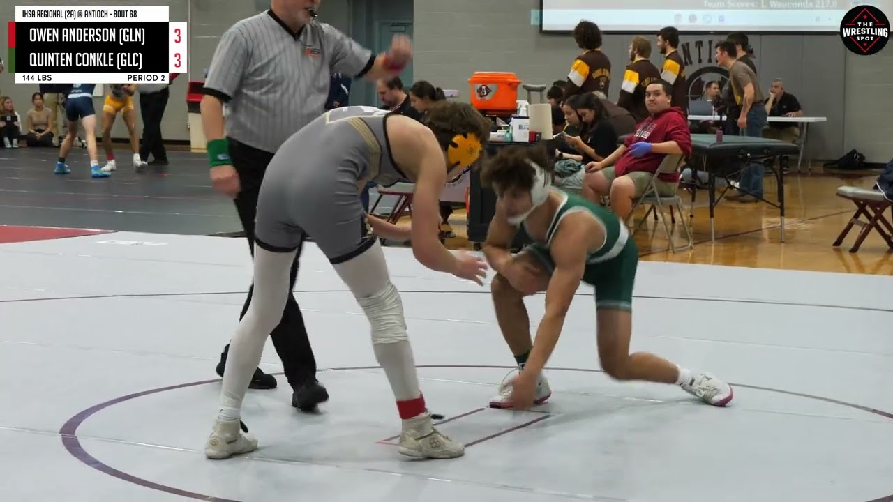Quinten Conkle of Grayslake Central [G] v. Owen Anderson of Grayslake North [R] (144)