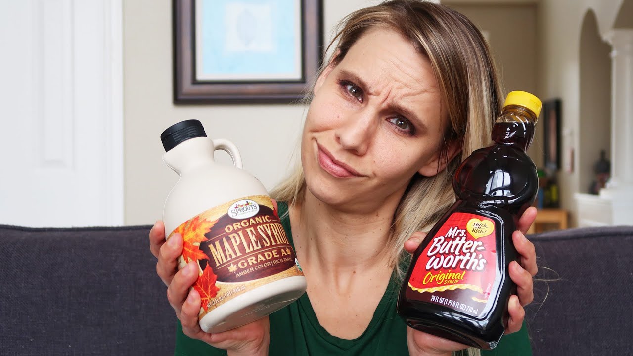 Real Maple Syrup vs Fake Maple Syrup - Real Food vs Junk Food