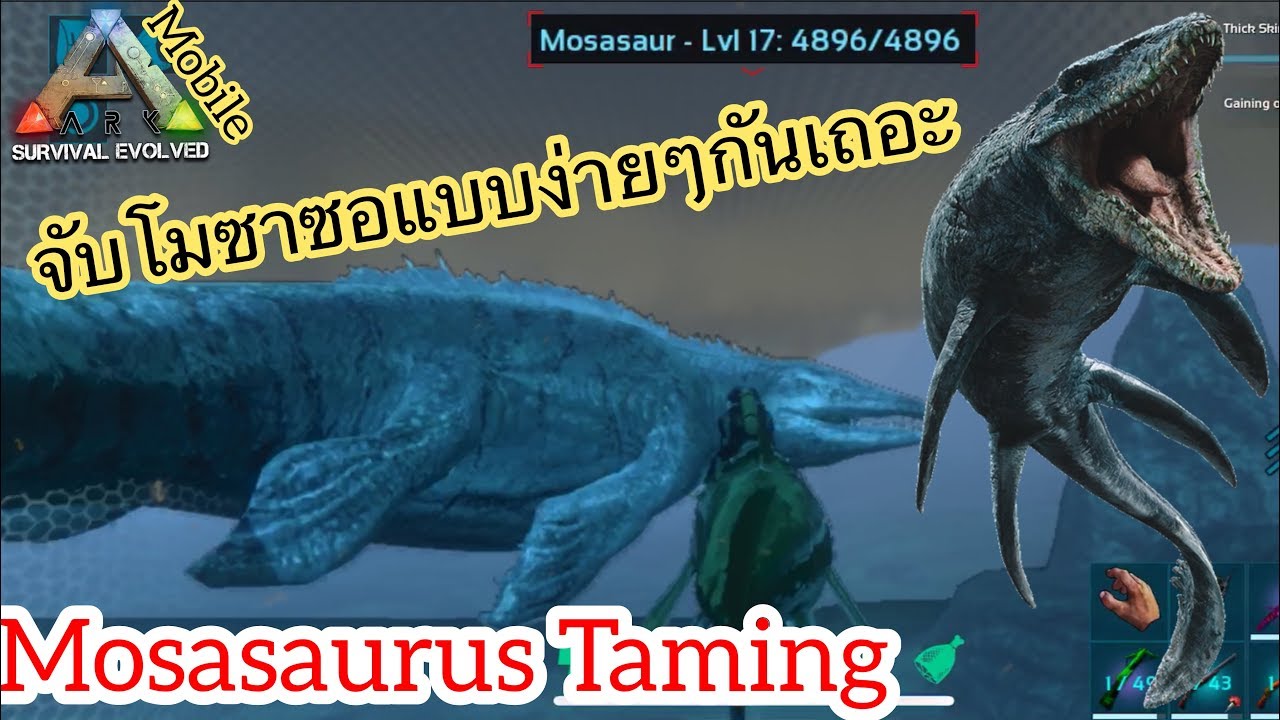 Ark Mobile มือถือ EP53 จับเจ้าโมซาซอรัสแบบง่ายๆกันเถอะ [Mosasaurus Taming]