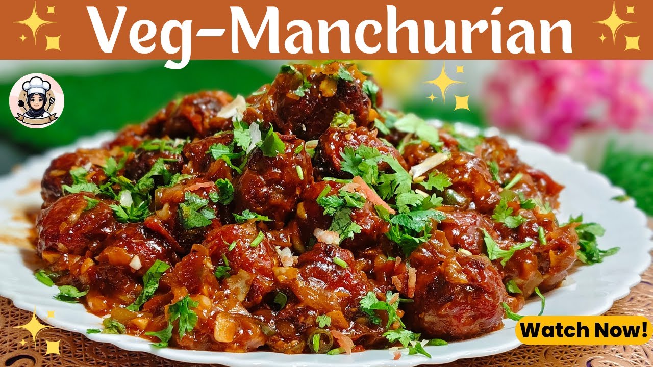Veg Manchurian😋Crispy Vegetable Balls in Spicy Indo-Chinese Sauce#trending #indochinese#easyrecipe