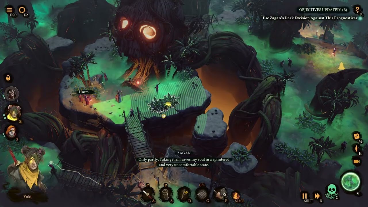 Shadow Gambit The Cursed Crew DLC Dread Vine’s Cove The Owed Effigy speedrun (cursed/no alarm)