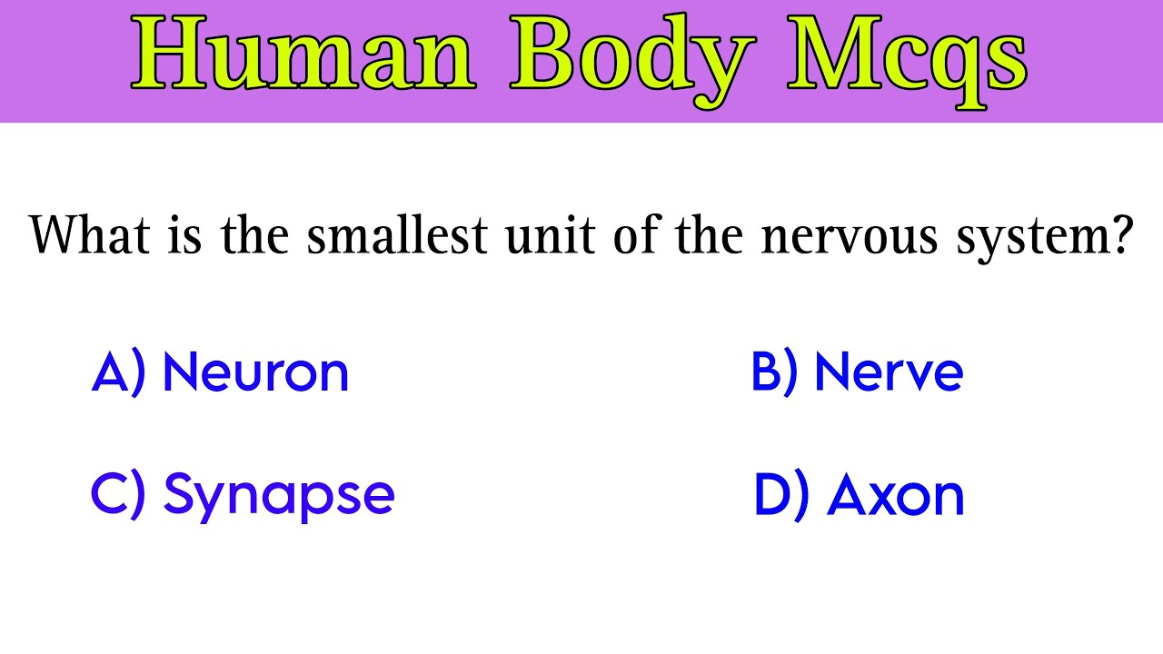 Human Body Mcq | human body GK