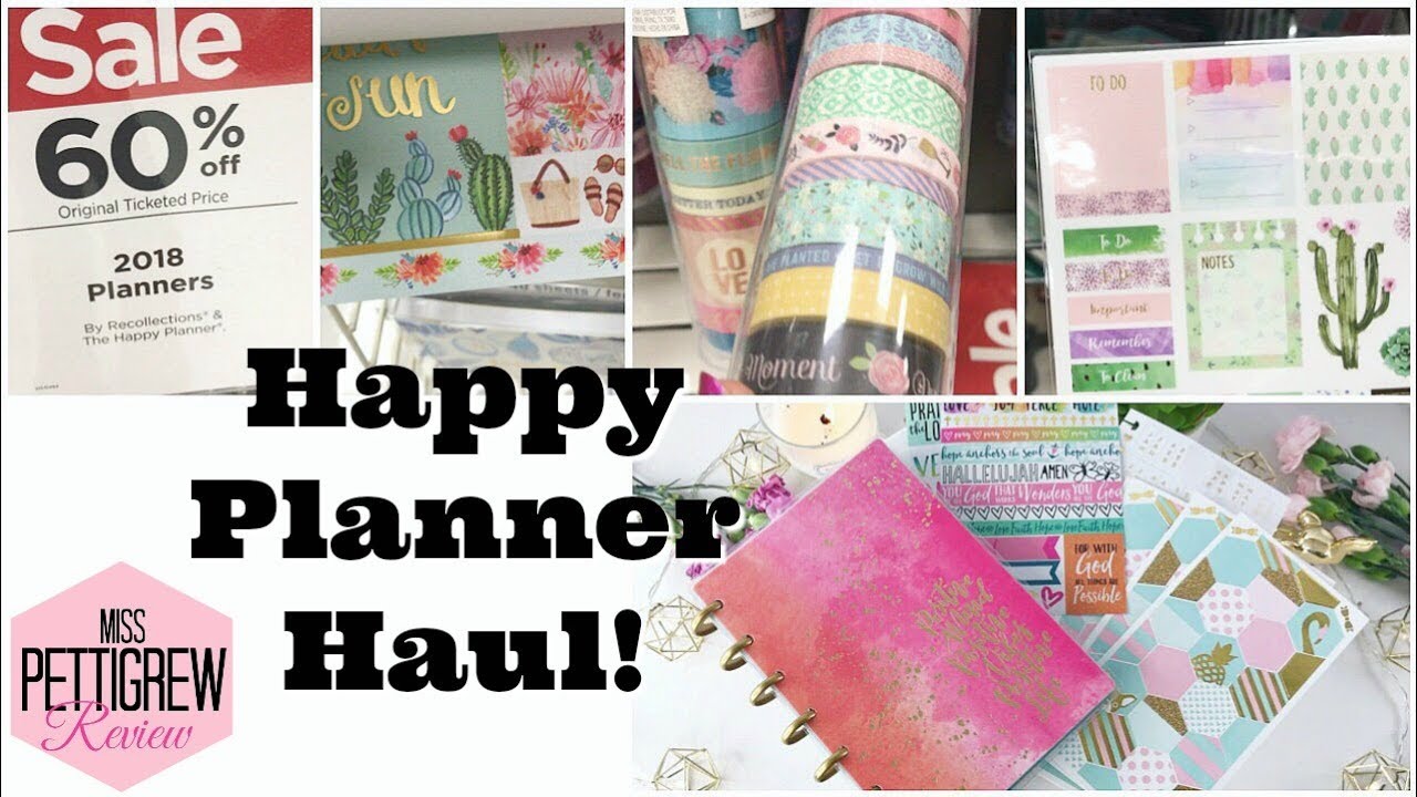 HAPPY PLANNER: Michaels Shop With Me Happy Planner Mini haul!