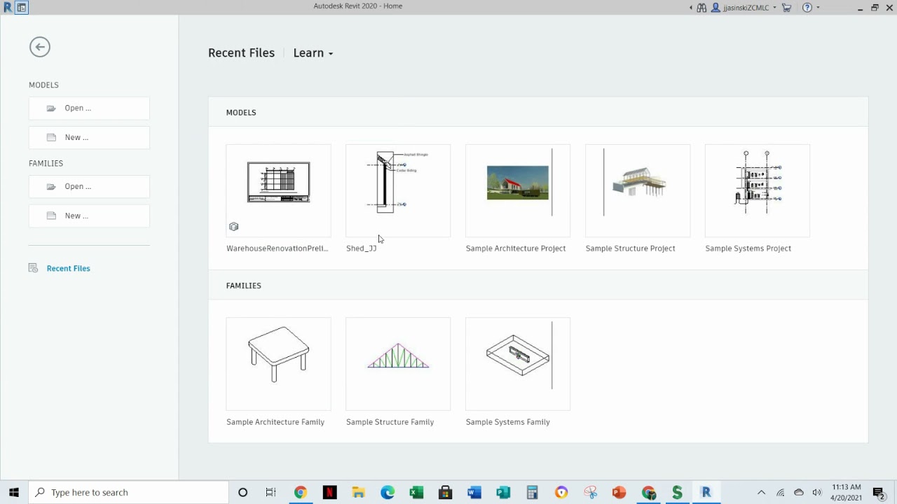 Create Central Model and Local Copies in Revit 2020