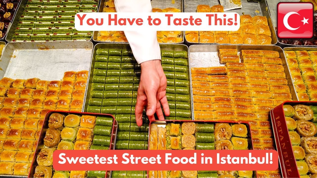 Istanbul Turkey Street Food Tour 2025 🇹🇷 You Won’t Believe How Good This Turkish Baklava Tastes!