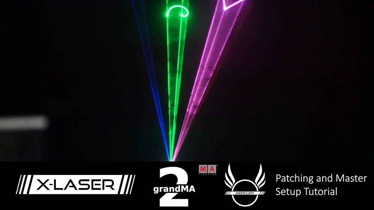 Patching and master setup of Mercury on GrandMA 2