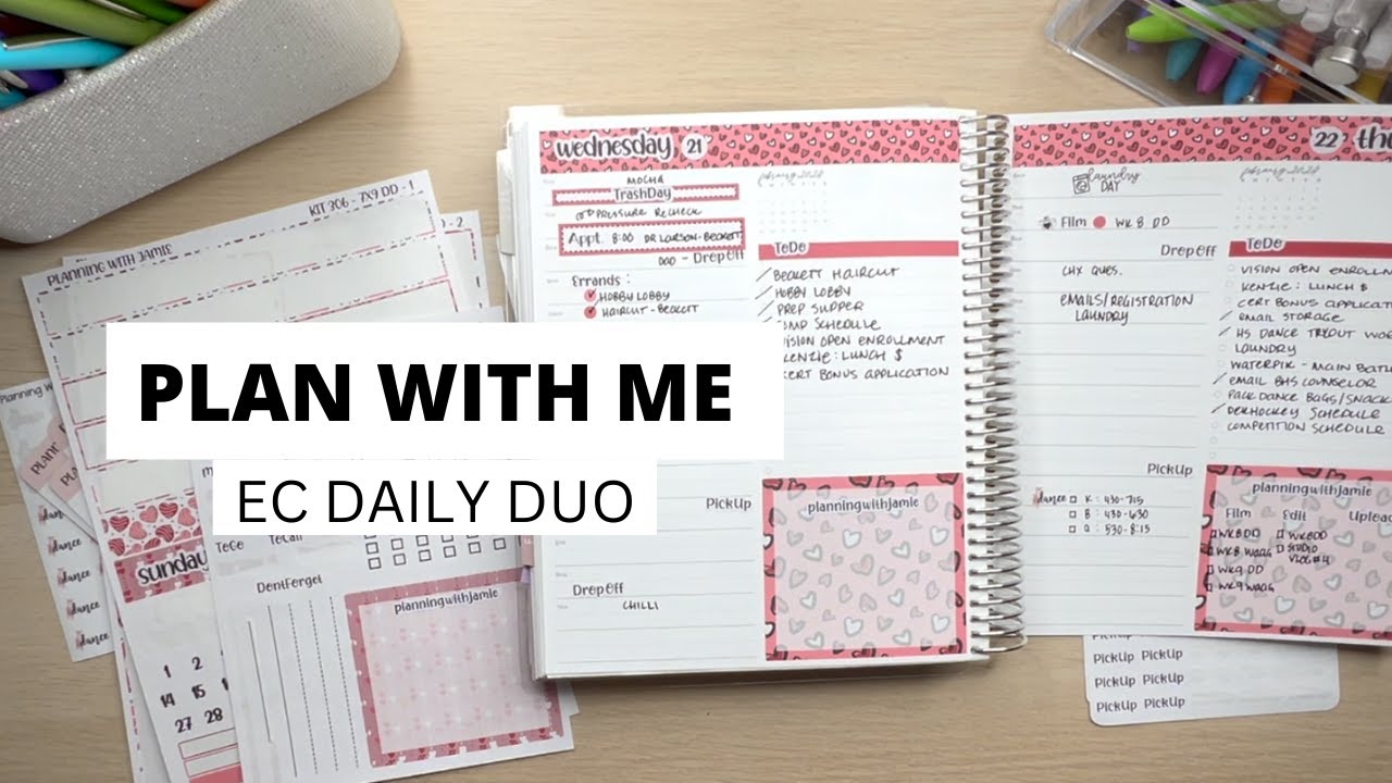 ERIN CONDREN DAILY DUO PLAN WITH ME | ERIN CONDREN | PLAN WITH ME | DAILY PLANNING | AFTER THE PEN