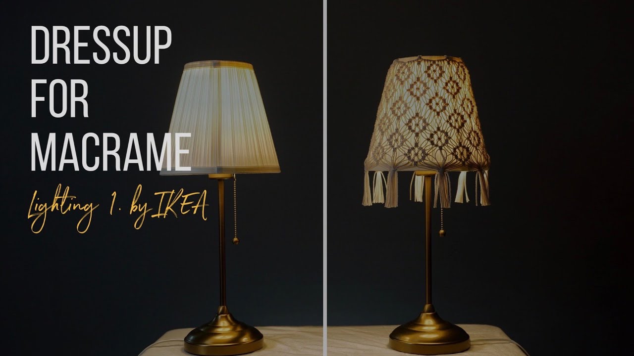 [Eng sub]Dressup for macrame - lighting 1. by IKEA / 마크라메로 이케아 스텐드조명 꾸미기