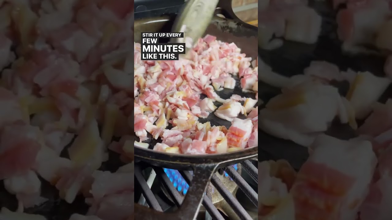 I made my own Bacon Bits! #bacon #cooking #recipe #recipes #baconbits #pork #castironcooking #food