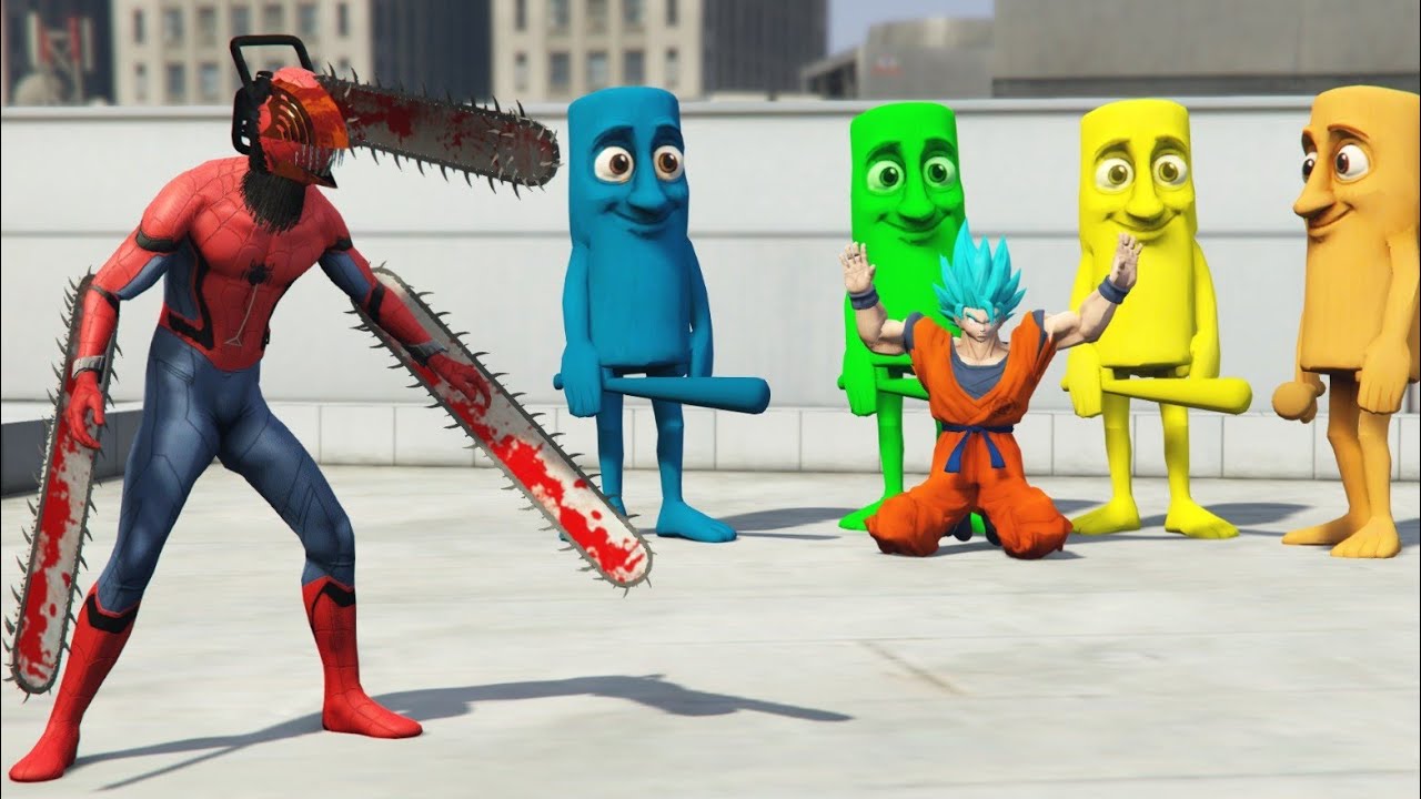 Spider-Man vs Tung Minion in GTA 5 | Nonstop Extreme Ragdoll Fight Gameplay
