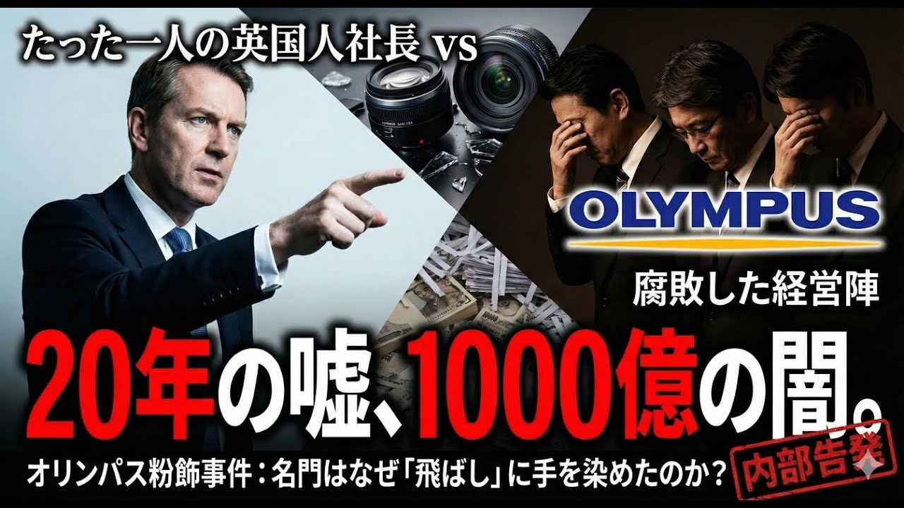 1000億円の損失隠蔽｜オリンパス事件の全真実【歴史解説】