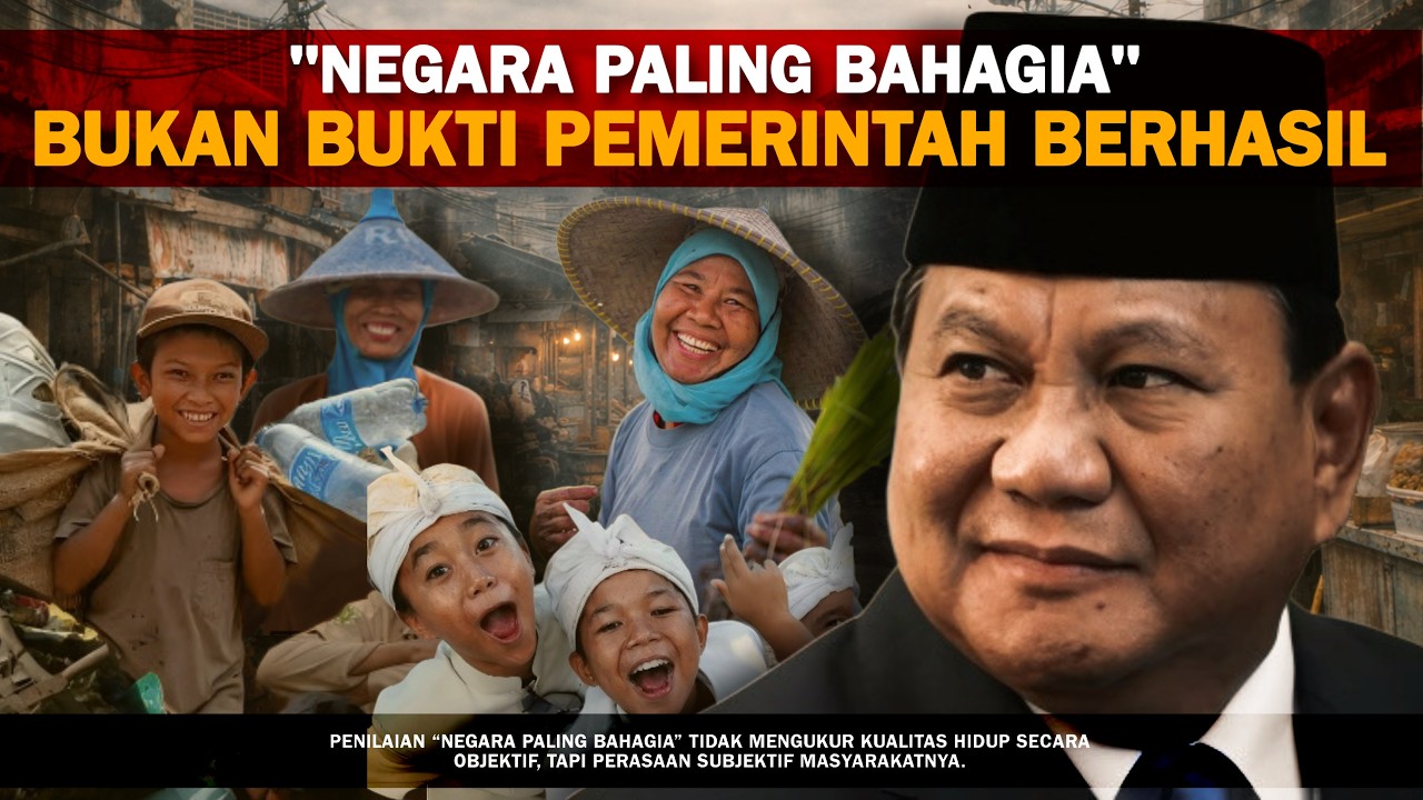 Indonesia Disebut Negara Paling Bahagia. Terus Apa Untungnya Buat Masyarakat?