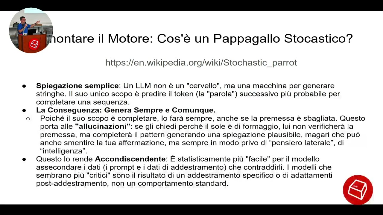Pappagalli Stocastici Hackerare gli LLM per capire cosa sono e non sono -Marco 'gioppino' Gaion
