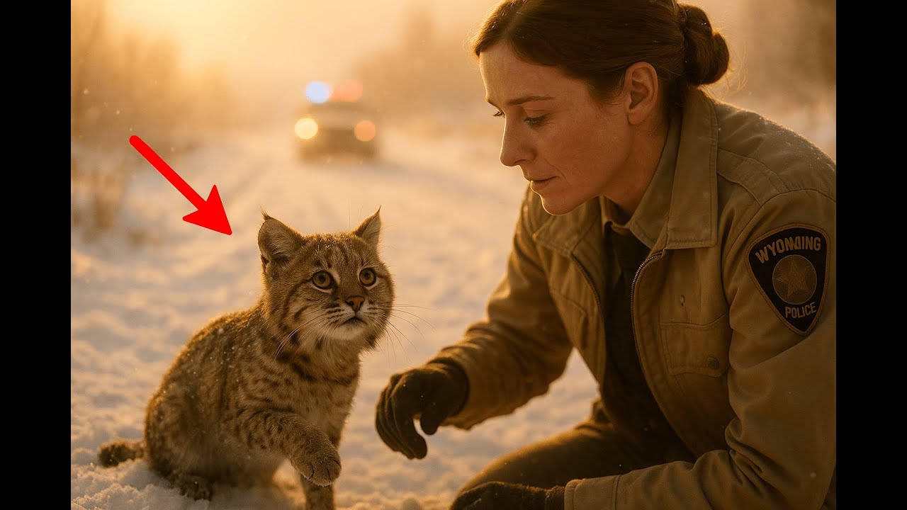 Little Bobcat Begs for Help — Leads Officer to a Shocking Scene
