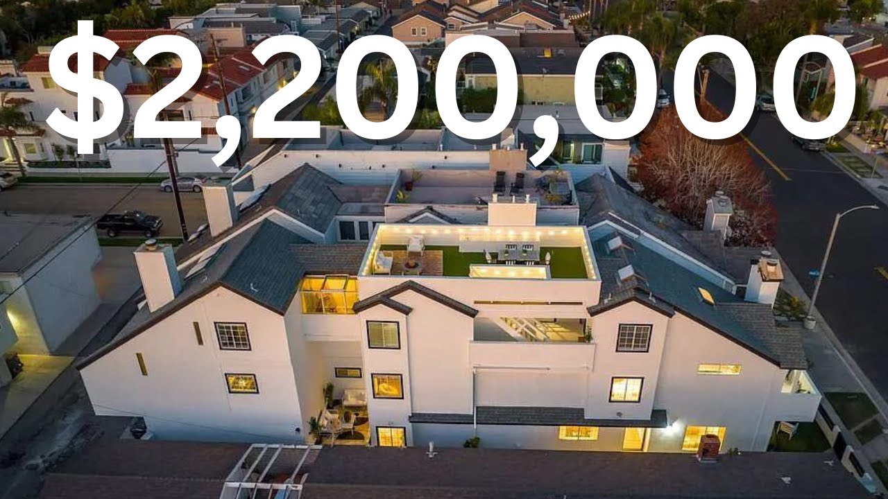 $2.2 Million Luxury Home Tour in Huntington Beach l Surf City l Steps away from BEACH!