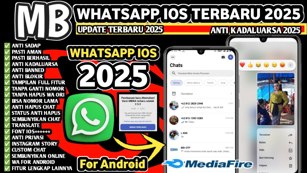 Mb Wa Ios Terbaru 2025 || Mb Whatsapp Ios Terbaru 2025 || Anti Kedaluarsa