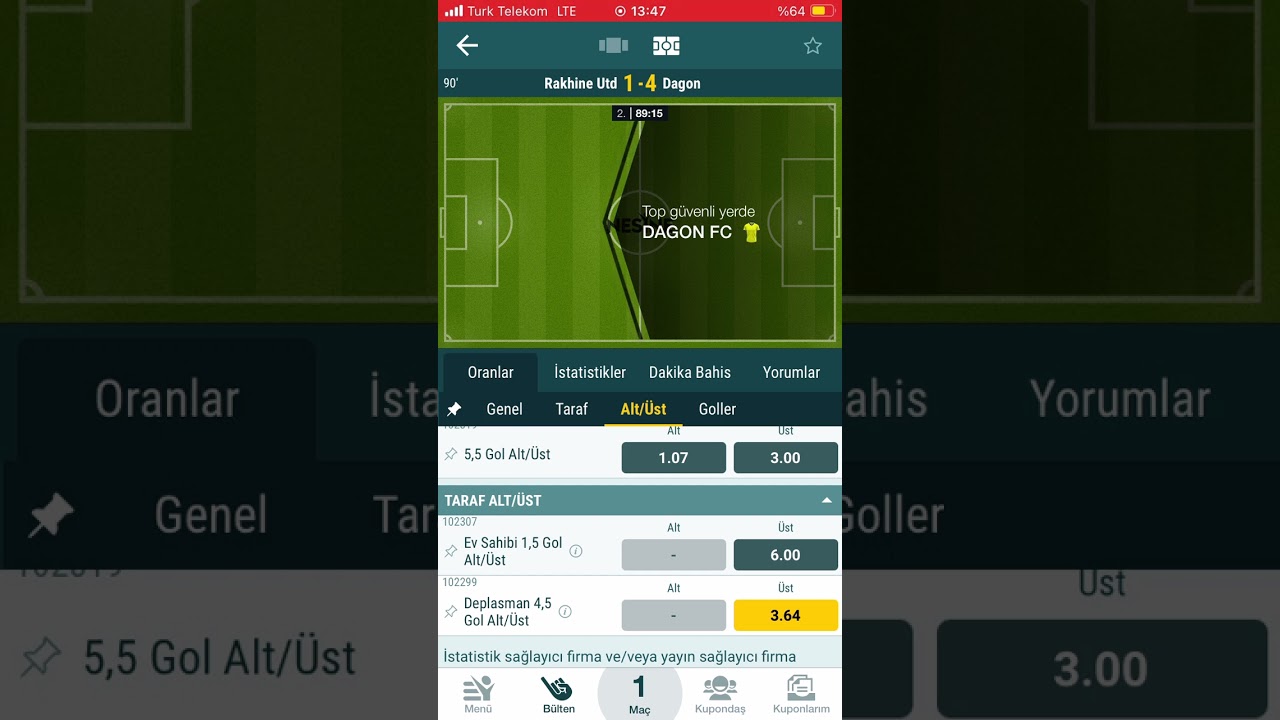 İddaa Kanalı | Deplasman 4.5 Gol &Uuml;st @iddaakanali
