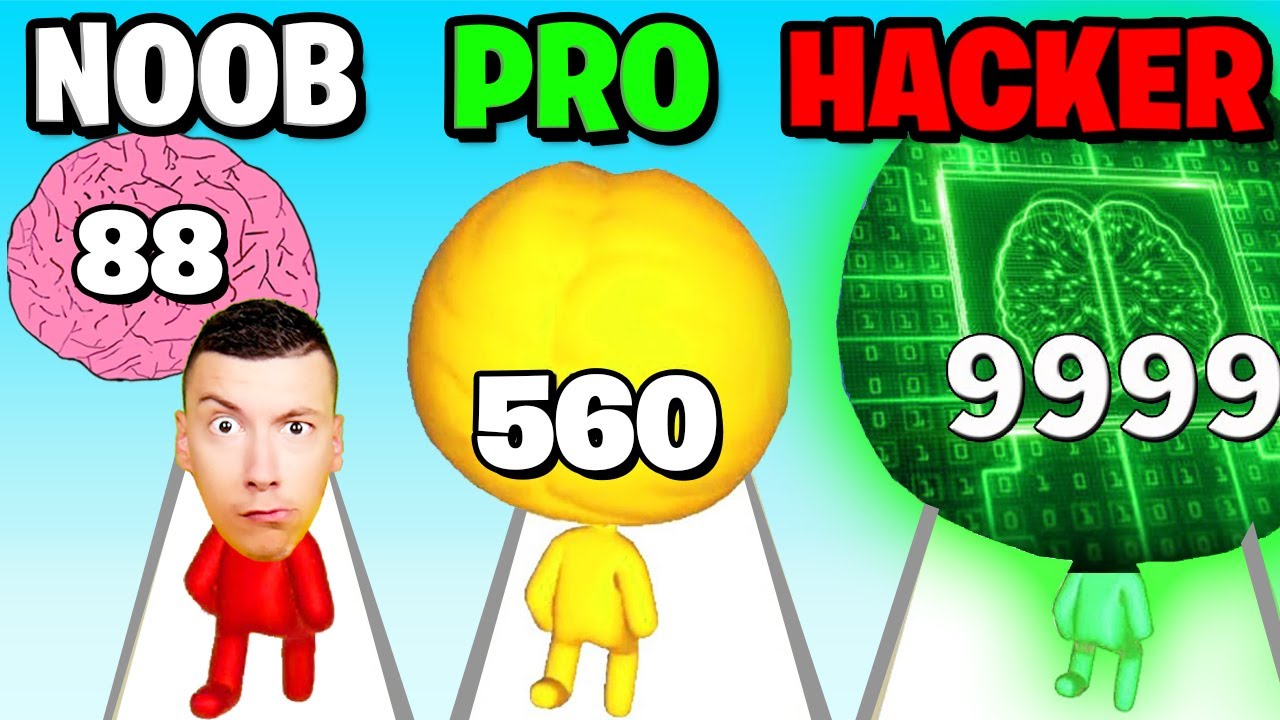 Grossir mon CERVEAU de 9,999,999kg !! (Big Brain Run)