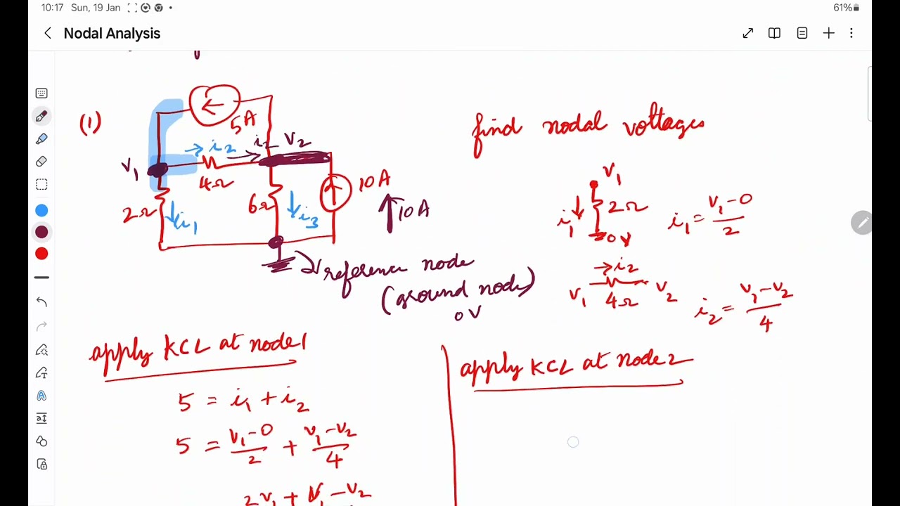 Nodal Analysis (Node voltage method)
