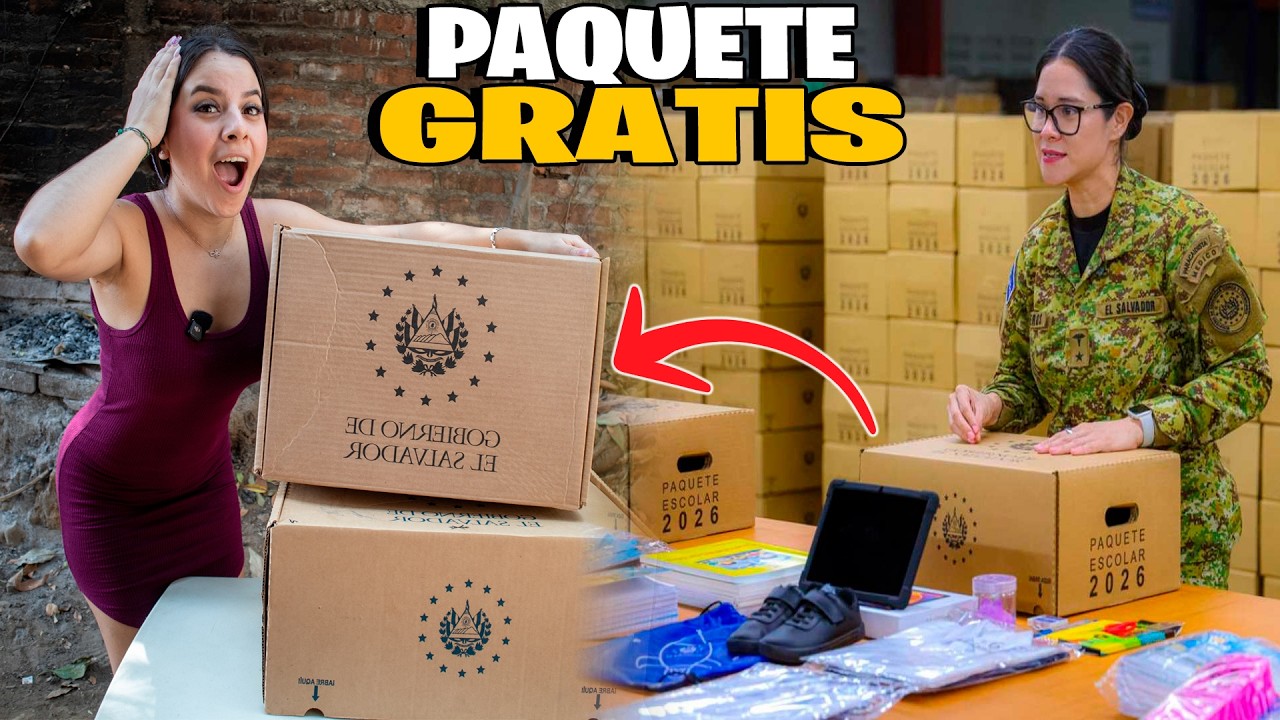 ¡Así Son Los Paquetes Escolares GRATIS Que Entrega El GOBIERNO De Nayib Bukele en El Salvador! 🇸🇻