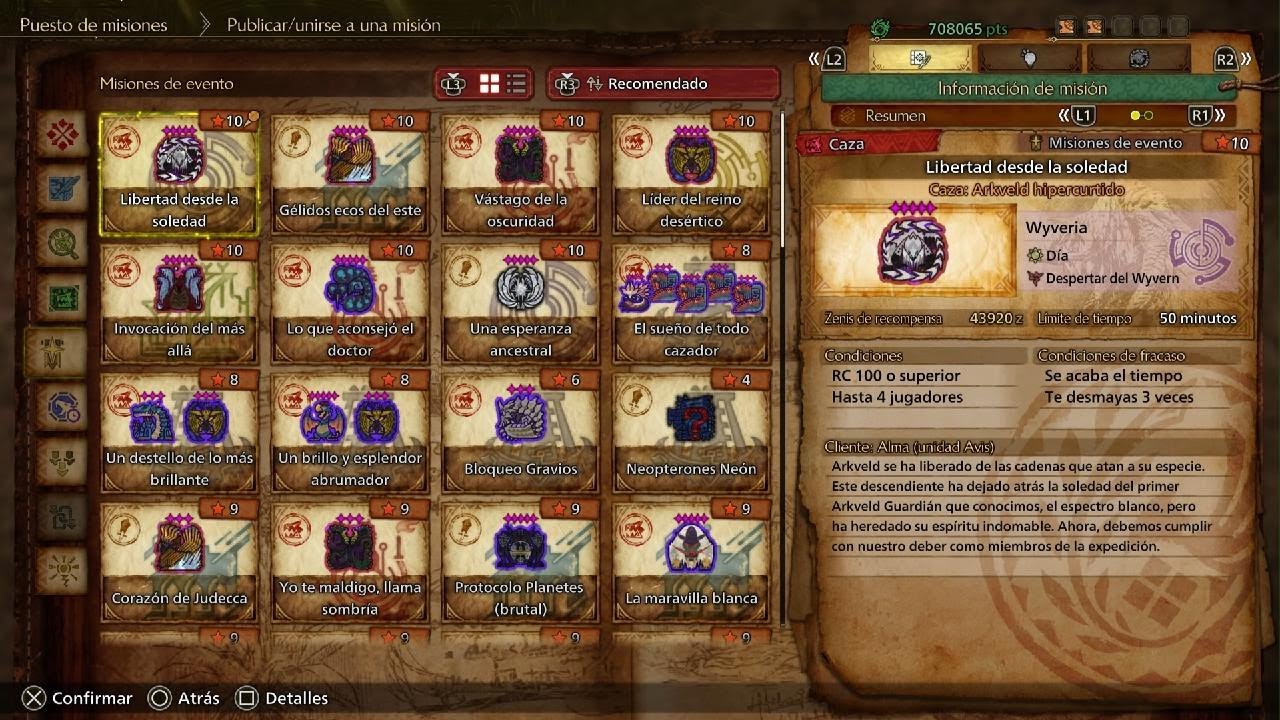 Monster Hunter Wilds. Como gestionar talismanes para fusionar.
