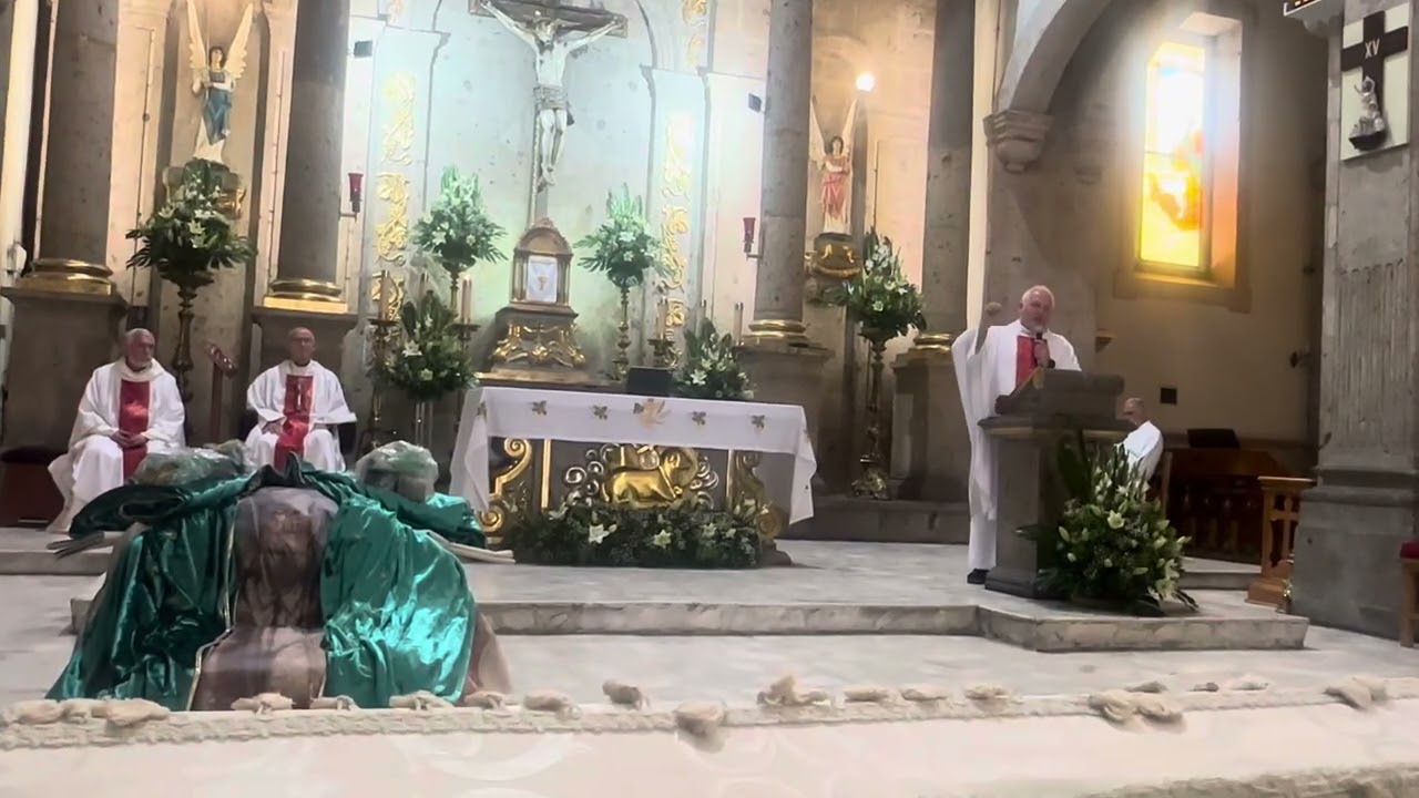 Misa de envío Mantos Polonia Sacerdote Wiesław Jankowski. 8/11/25 templo San Pedro Apóstol Jalisco