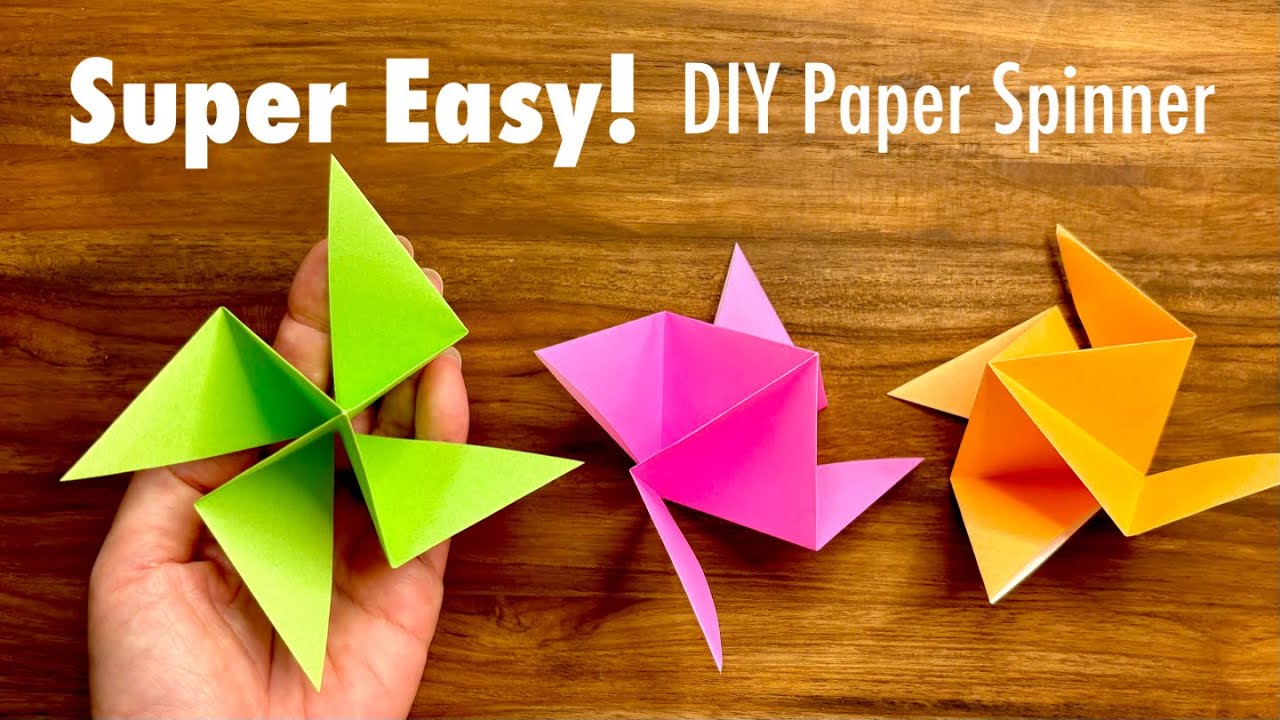 How to Make a Paper Spinning Toy | Easy DIY Craft for Beginners l Origami 