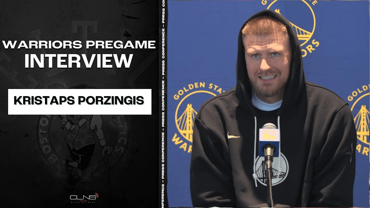 Kristaps Porzingis: Will Be COOL to Play vs Celtics | Warriors Practice