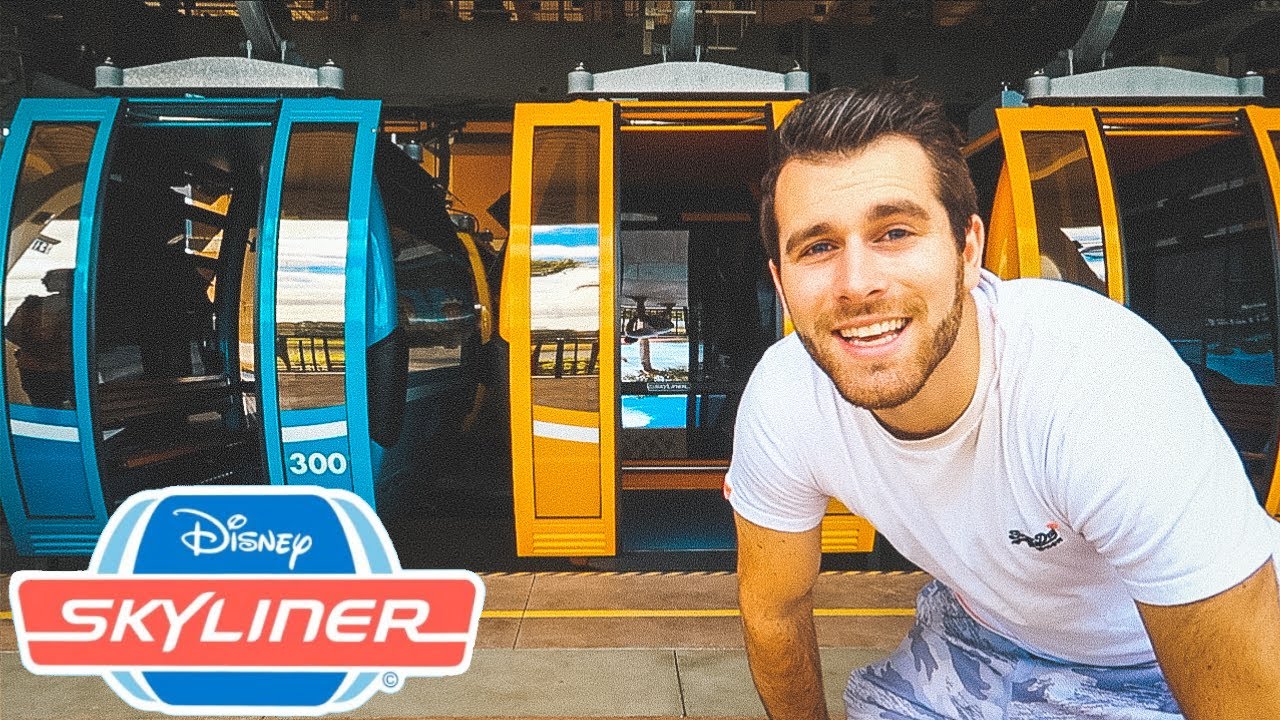 RIDING The Disney Skyliner - World Premier!!