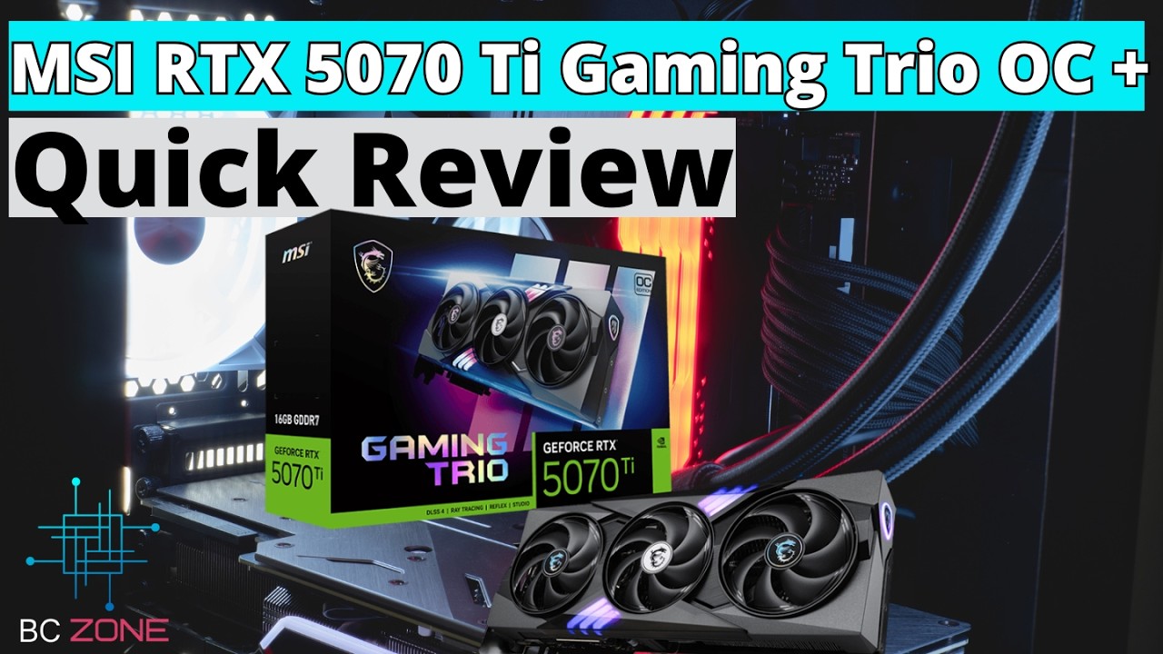 Обзор MSI GeForce RTX 5070 Ti Gaming Trio OC Plus ✅