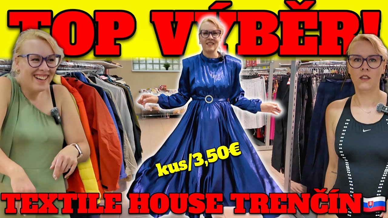 TENHLE SEKÁČ MÁ FAKT TOP VÝBĚR!🤩KRÁSNÉ ŠATY A TOPOVÉ CONVERSKY ZA 3,50€ V TEXTILE HOUSU V TRENČÍNĚ🇸🇰