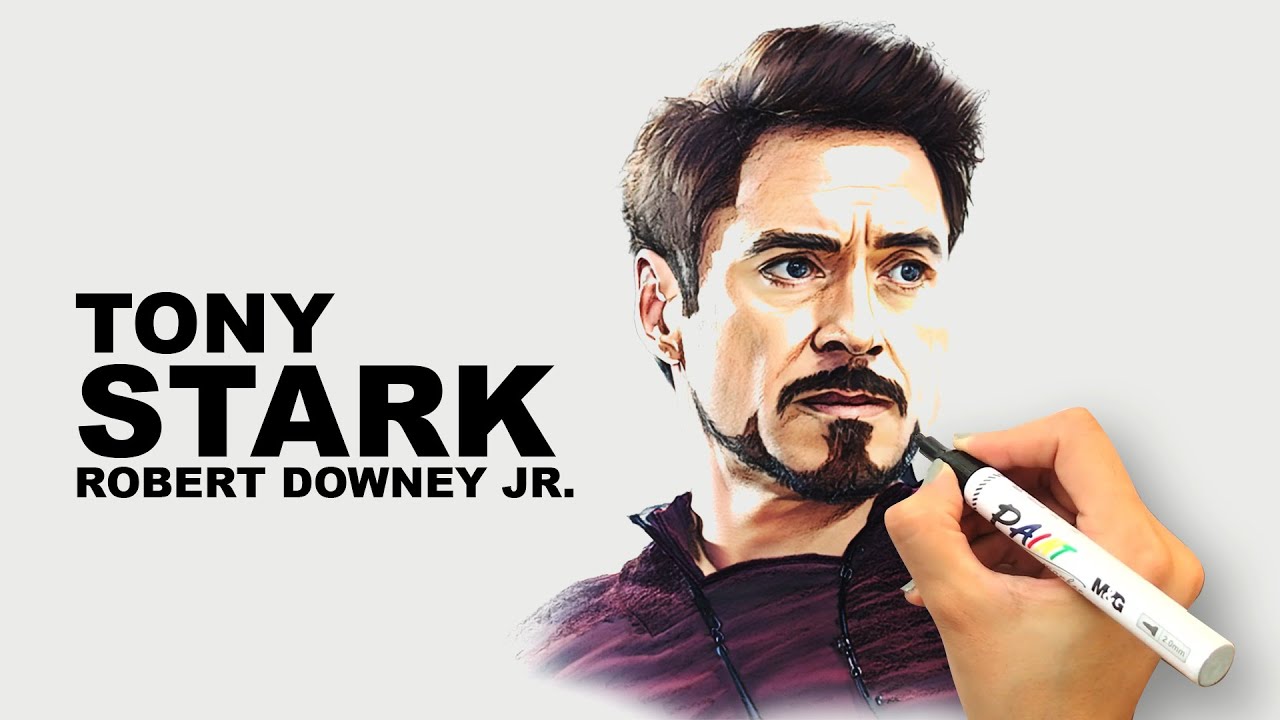 How to Draw Tony Stark | Iron Man | Avengers