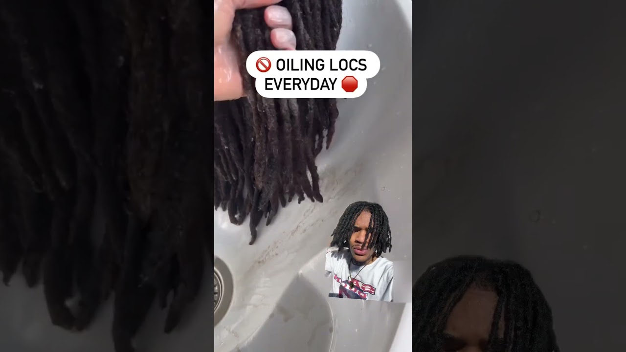 WARNING! What happens when you oil your locs everyday!😩 #hairtips #naturalhair #shorts
