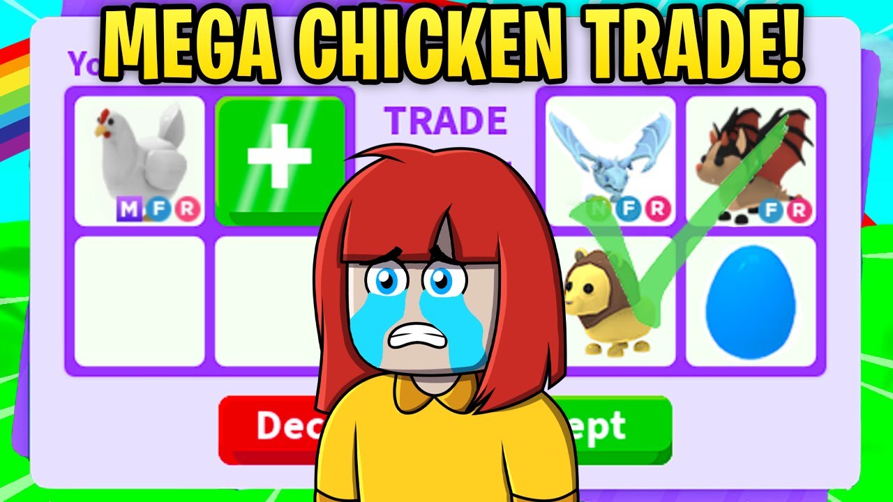 I TRADED MY MEGA CHICKEN FOR THIS......(SCAMMED ADOPT ME)