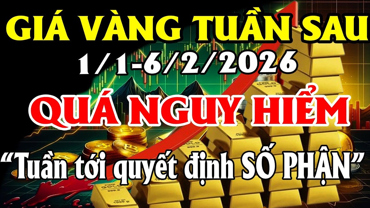 📉 GIÁ VÀNG GÃY MẠNH – TUẦN TỚI CÒN RƠI SÂU HƠN?