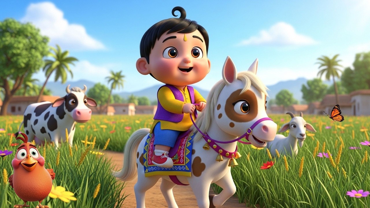 🐴चल मेरे घोड़े टिक टिक I Chal Mere Ghode Tik Tik Tik I Hindi Rhymes For Kids