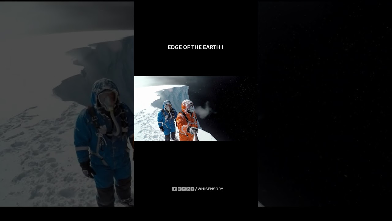What if the world really had an edge? #antarctica #thalassophobia #icewall #viral #hyperrealism