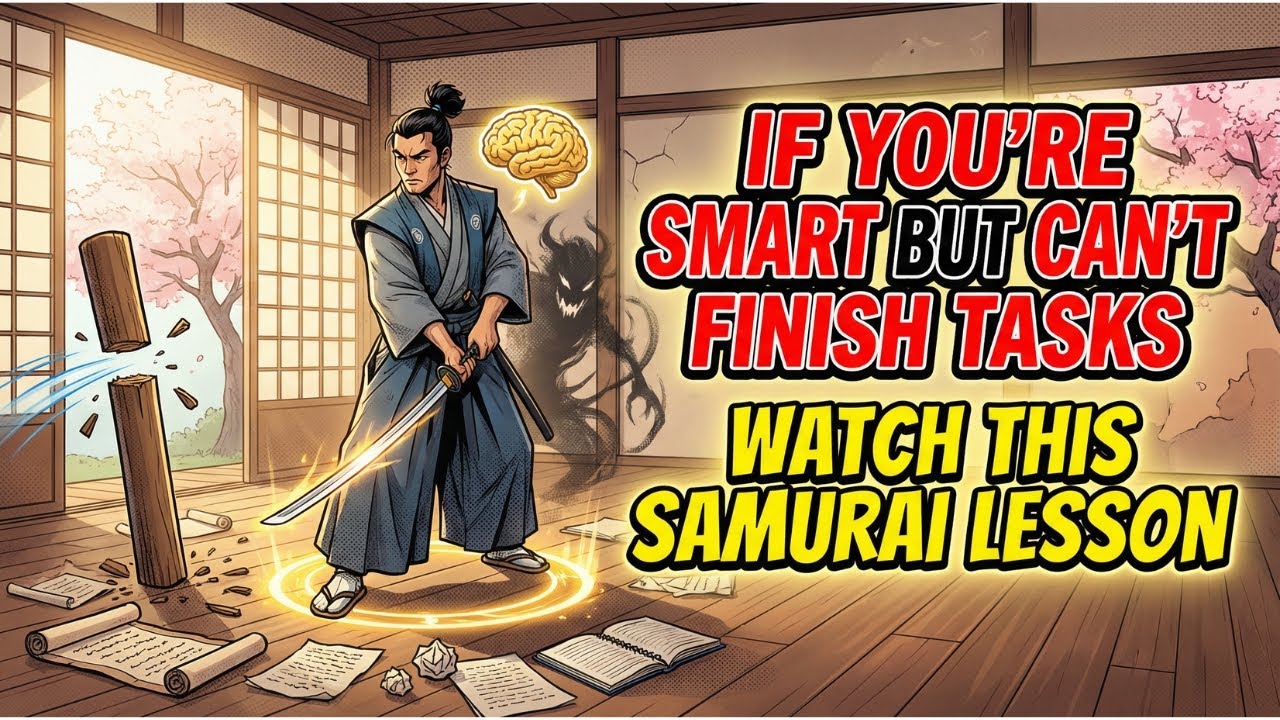 If You’re Smart but Can’t Finish Tasks,Watch This Samurai Lesson #samuraiwisdom #overthinking #focus