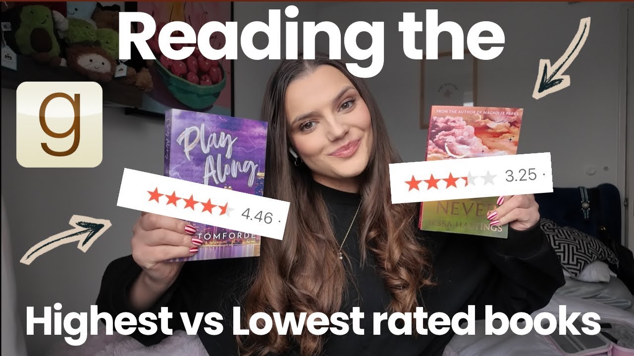 Reading the highest vs lowest rated books on my TBR! Reading Vlog 🛼🎀