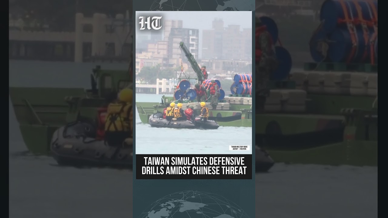 China-Taiwan: Taiwan Simulates Defensive Posture As Response To Chinese Military Drills | #shorts