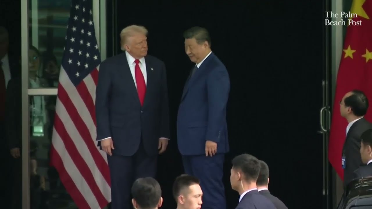 Trump says goodbye to China's Xi after meeting, leaves South Korea for White House on Air Force One